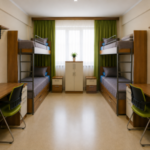 D Type Four Person Room | 8-Installments Payment