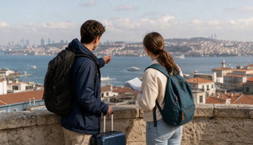 International students comparing accommodation areas in Istanbul