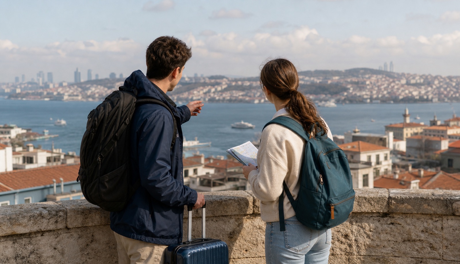 International students comparing accommodation areas in Istanbul